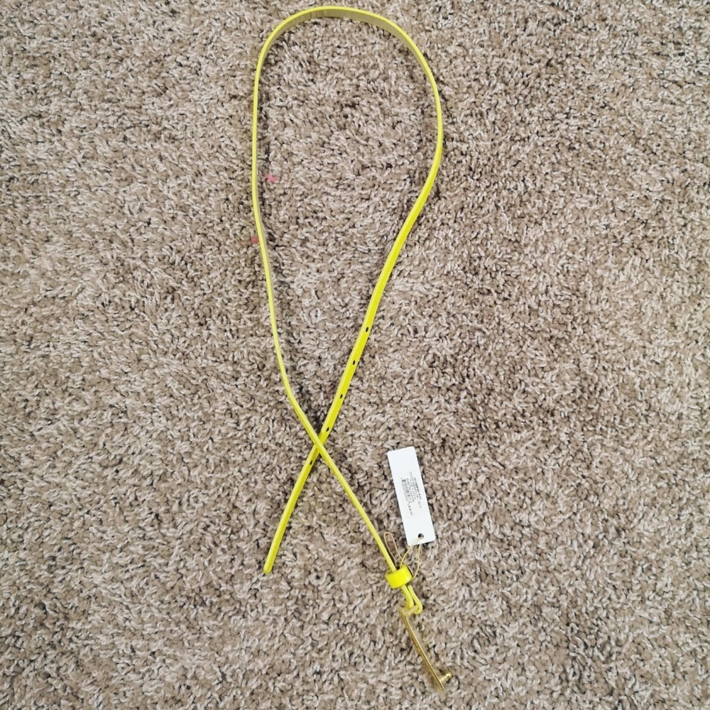 NWT Bcbgeneration neon yellow thin belt - Picture 4 of 7